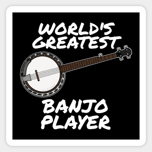 World's Greatest Banjo Player Country Musician Funny Sticker